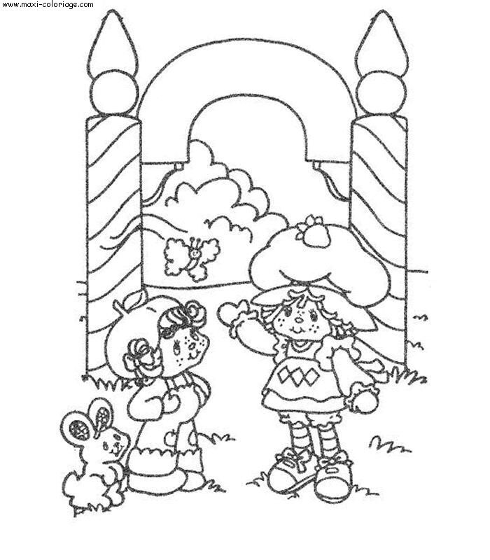 coloriage charlotte et ses amis